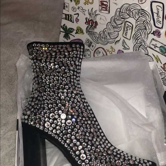 Jeffery Campbell Siren Booties Sparkle - Picture 4 of 4